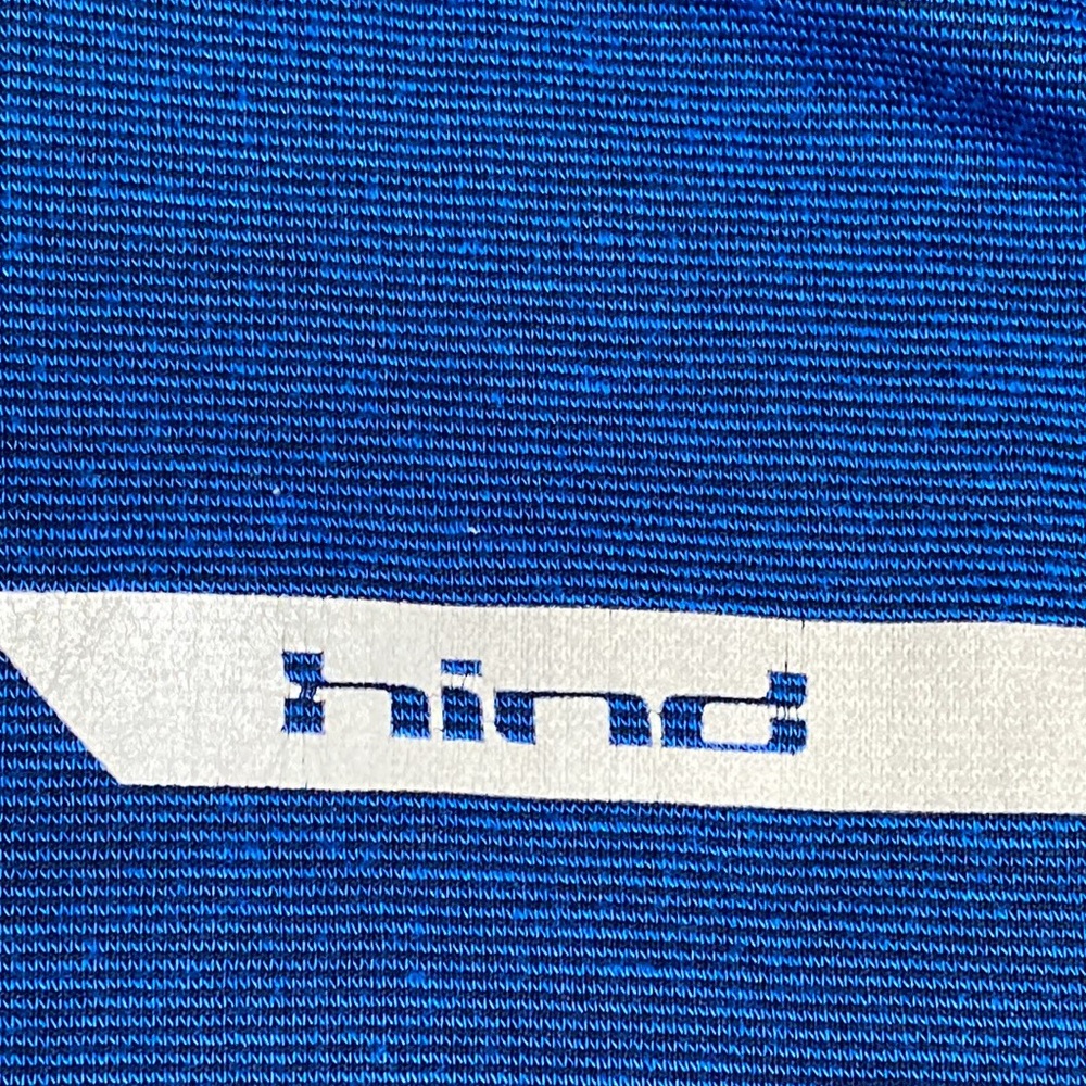 Hind 24/7 run Long sleeve three-quarter performance top blue black 3M large - Picture 4 of 14